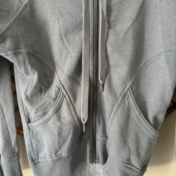 Aether full zip hoodie sweater size O XS blue - Picture 4 of 5